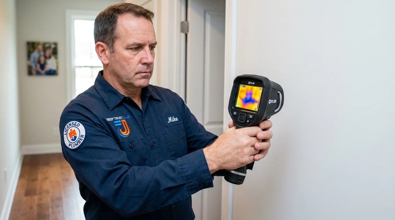 Thermal imaging leak detection by Johns Plumbing LLC in Menahga